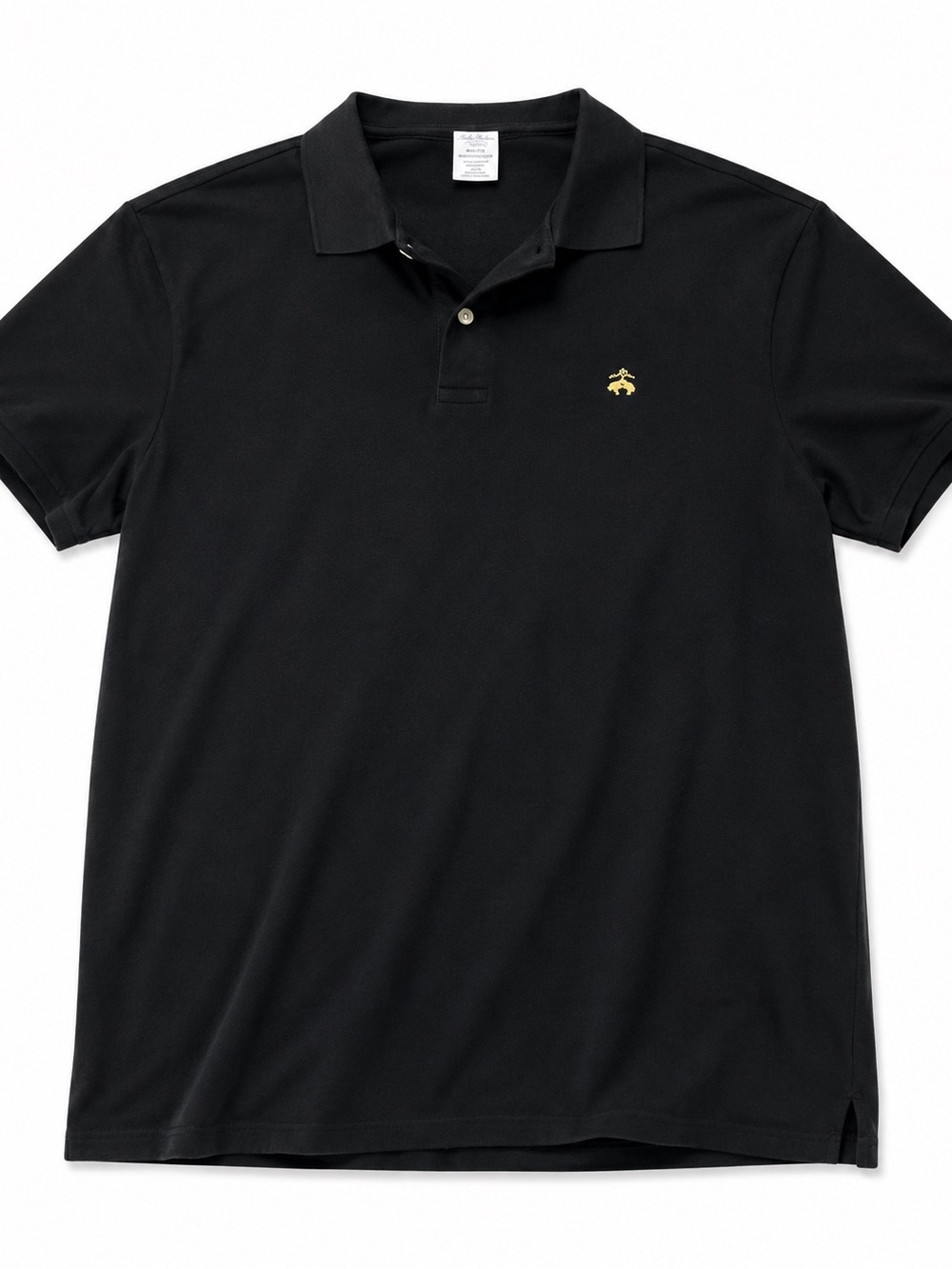 Brooks Brothers Black Polo with Gold Emblem